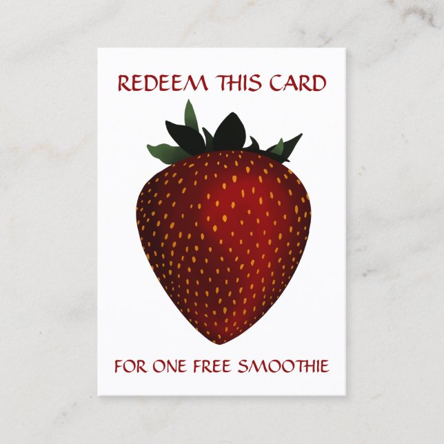 free fruit smoothie coupon (Front)