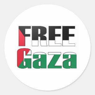 Free Gaza Classic Round Sticker