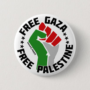 free gaza free palestine 6 cm round badge