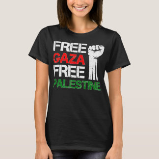 Free Gaza Free Palestine We Stand With Palestinian T-Shirt