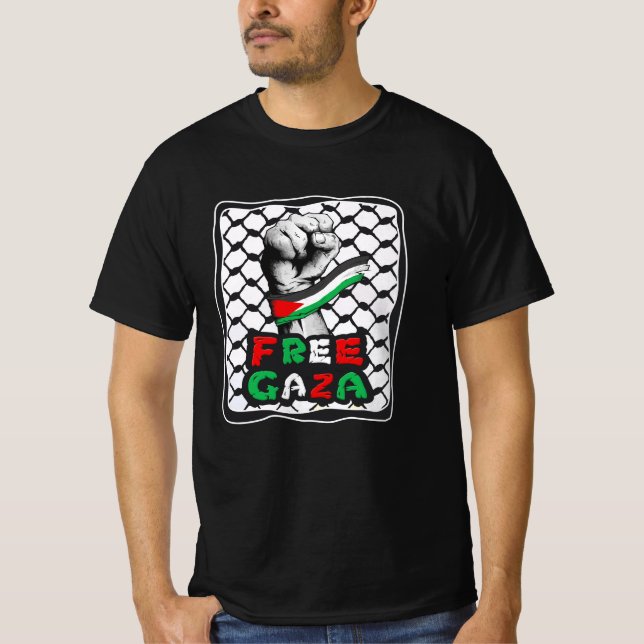 Free Gaza Palestine T-Shirt (Front)
