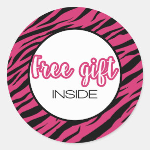 Free gift inside- Marketing-Small business-Consult Classic Round Sticker