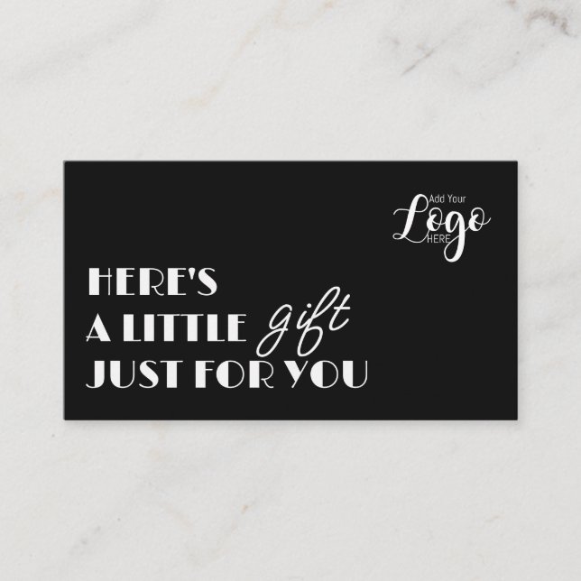 Free Gift Voucher Card | Custom Business Gift Cert (Front)