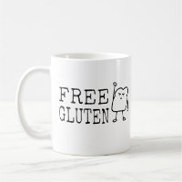FREE GLUTEN Funny Celiac Diet Humour Quote Joke