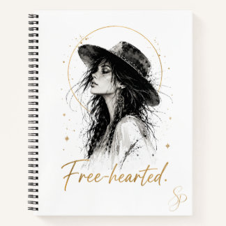 Free-hearted. Special Edition Boho Custom Notebook