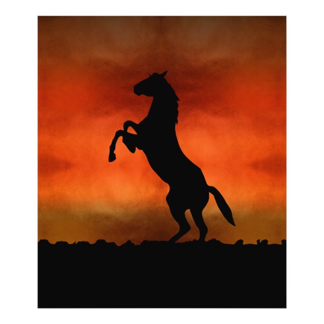 Free Horse At Sunset Photo Print (Front)