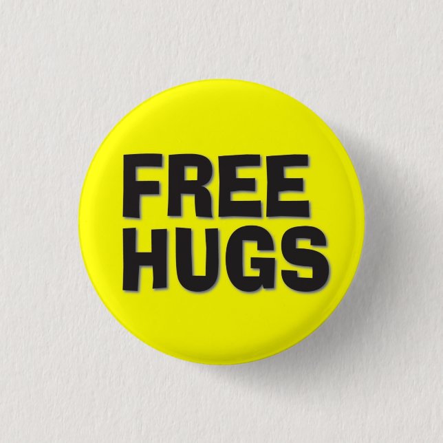 Free Hugs 3 Cm Round Badge (Front)