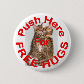 Free Hugs 6 Cm Round Badge