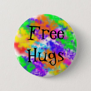 Free Hugs 6 Cm Round Badge