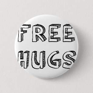 Free Hugs 6 Cm Round Badge