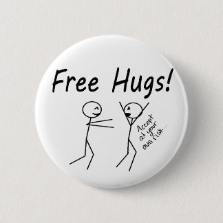 Free Hugs 6 Cm Round Badge