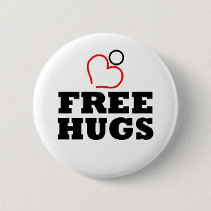 Free Hugs 6 Cm Round Badge