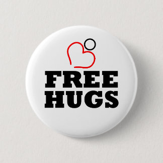 Free Hugs 6 Cm Round Badge