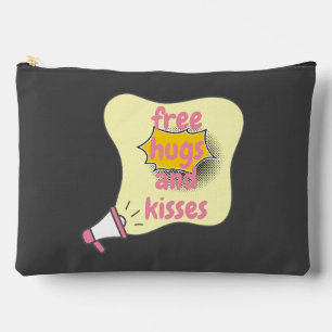 free hugs and kisses accessory pouch
