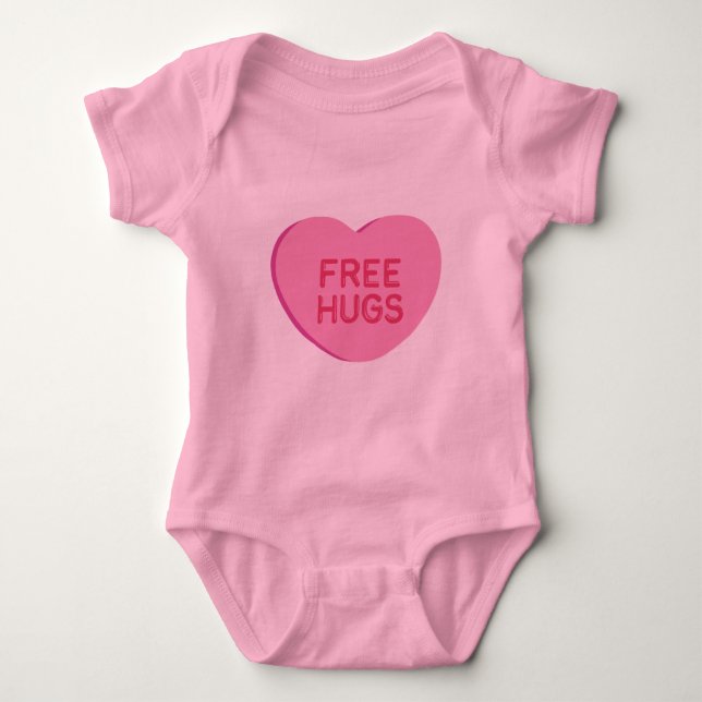 Free Hugs Baby Bodysuit (Front)