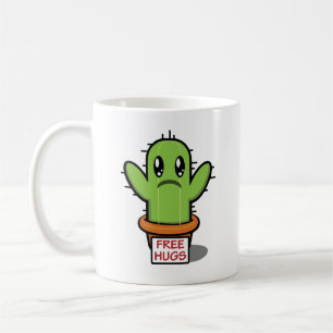 Free Hugs - Cactus Humour Funny Coffee Mug