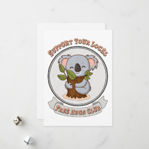 Free hugs club holiday card