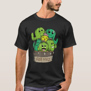 Free Hugs Cute Cactus Free Hugging Cactus Desert T-Shirt
