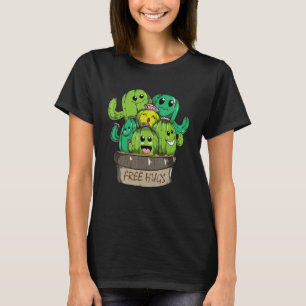 Free Hugs Cute Cactus Free Hugging Cactus Desert T-Shirt