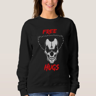 Free Hugs For Joker Halloween Skull Scary Night Pa Sweatshirt