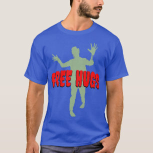 Free Hugs Funny Zombie Halloween Party T-Shirt