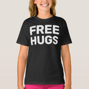 Free Hugs Girls American Apparel Raglan Sweatshirt T-Shirt