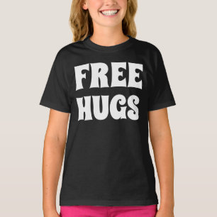 Free Hugs Girls American Apparel Raglan Sweatshirt T-Shirt