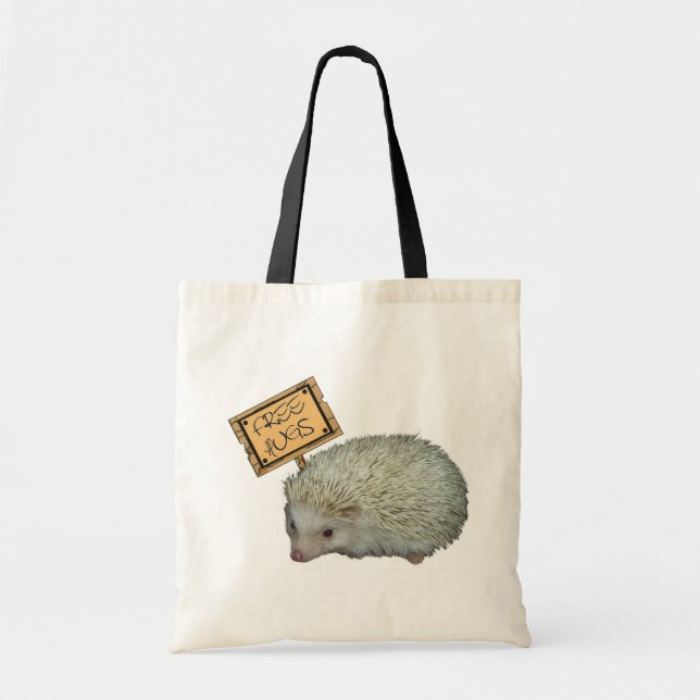 Free Hugs Hedgehog Tote Bag (Front)
