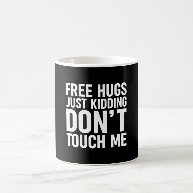 Free Hugs Just Kidding Dont Touch Me - Cactus Coffee Mug (Center)