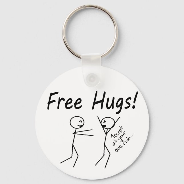 Free Hugs Key Ring (Front)