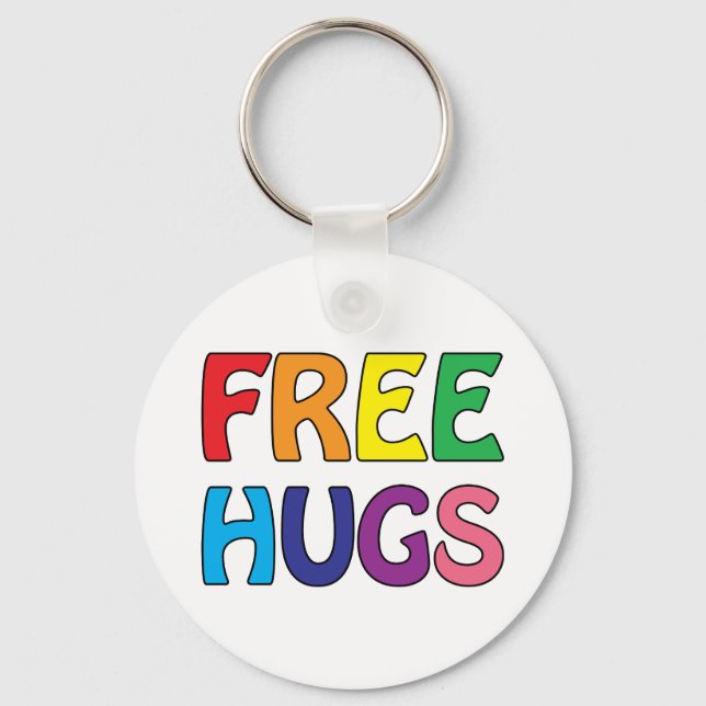 Free Hugs Key Ring (Front)