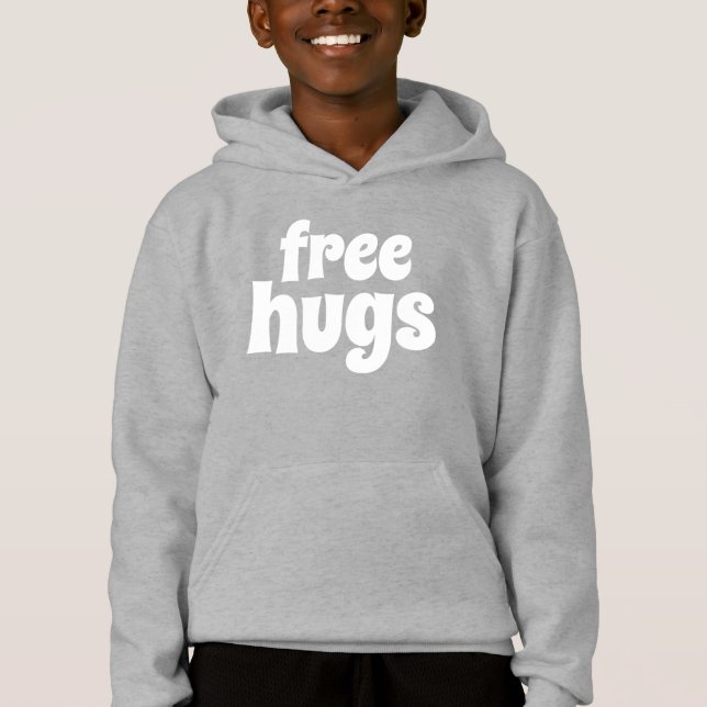 Free Hugs Kids' Pullover Hoodies (Front)