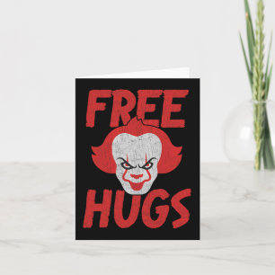 Free Hugs Killer Scary Clown Clothes For Kids  Card