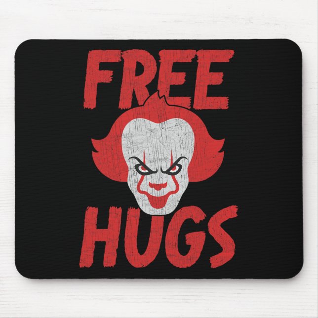 Free Hugs Killer Scary Clown Clothes For Kids  Mouse Pad (Front)