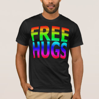 FREE HUGS Men's Rainbow T-Shirt