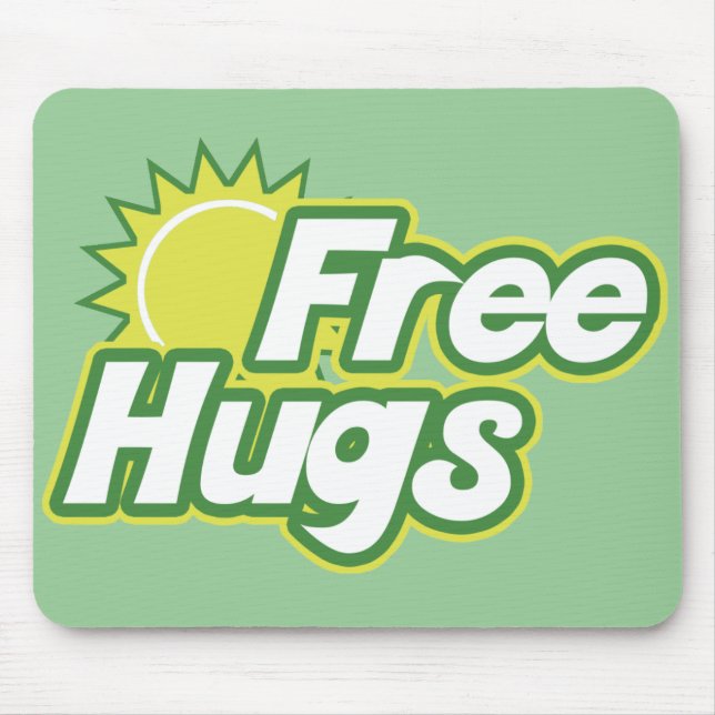 Free Hugs Novelty Mouse Pad (Front)