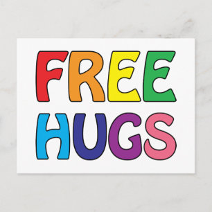 Free Hugs Postcard