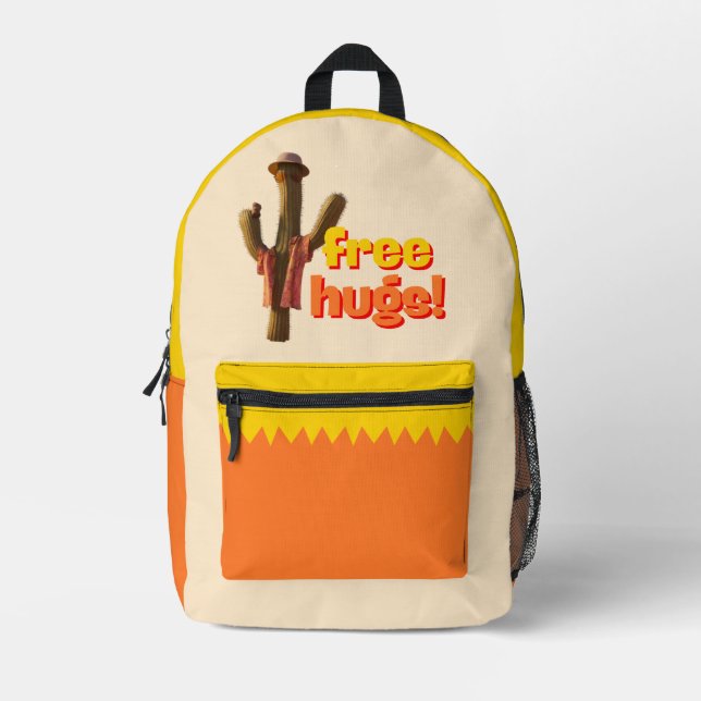 Free Hugs! Printed Backpack (Front)