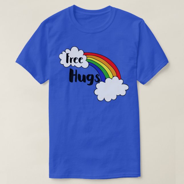Free Hugs Rainbow T-Shirt (Design Front)