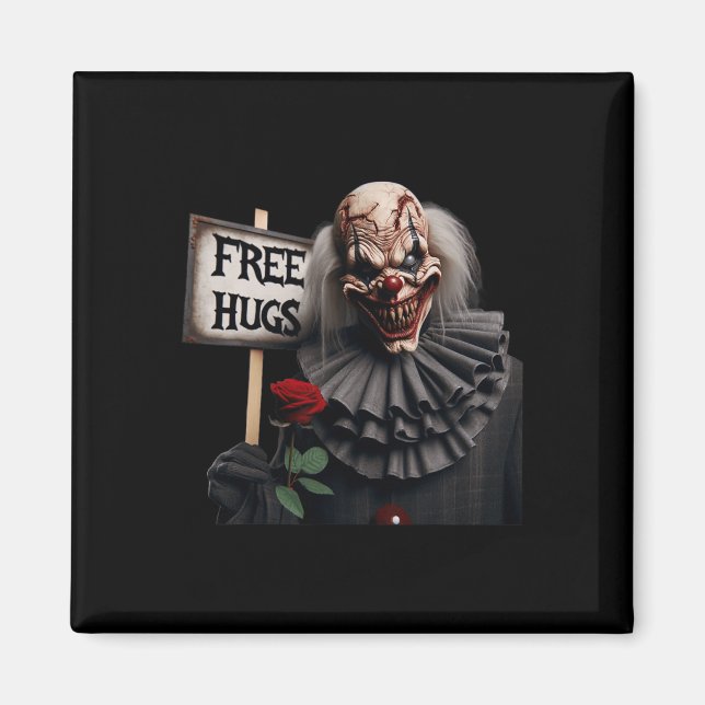 Free Hugs Scary Charactor Valentine Halloween Horr Magnet (Front)