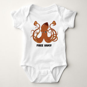 Free Hugs Squid Infant Baby Creeper Outfit