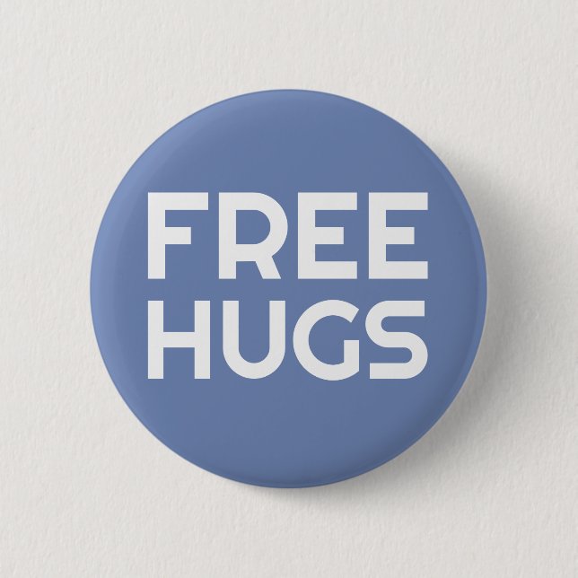 Free Hugs Standard, 2¼ Inch Round Button (Front)
