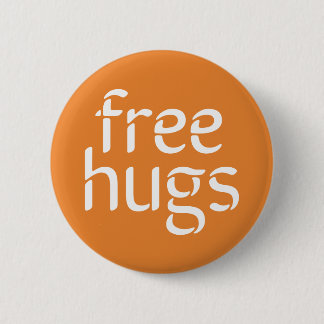 Free Hugs Standard, 2¼ Inch Round Button
