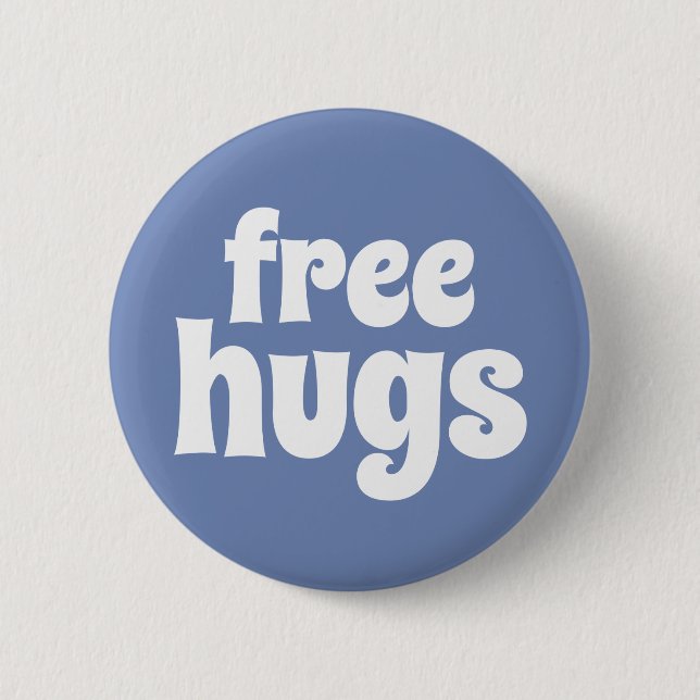 Free Hugs Standard, 2¼ Inch Round Button (Front)