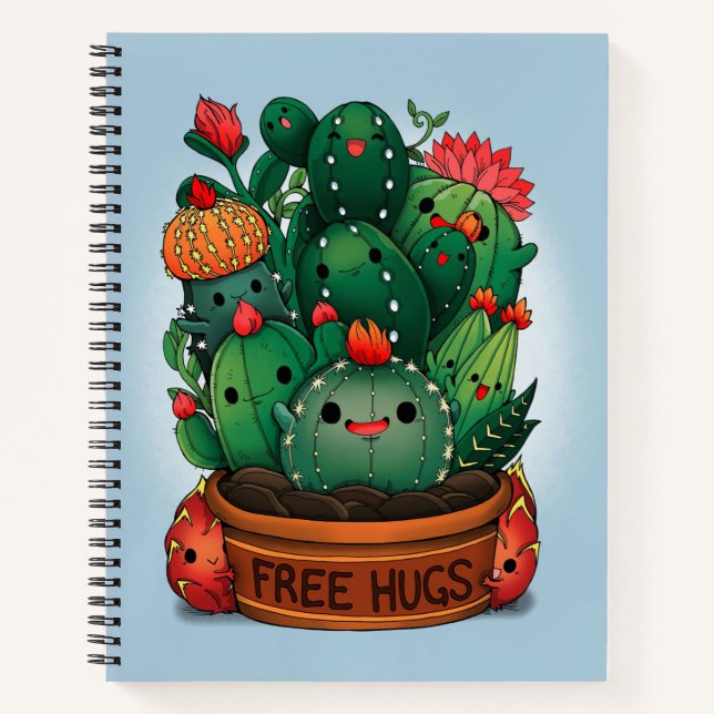 Free Hugs Succulents Notebook (Front)