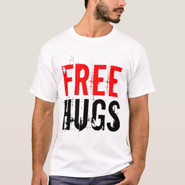 Free Hugs T Shirt | Vintage look (Front)