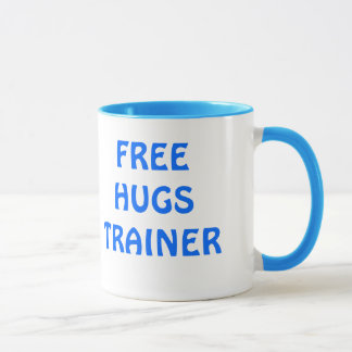 FREE HUGS TRAINER , HUG AND PASS IT ON MUG