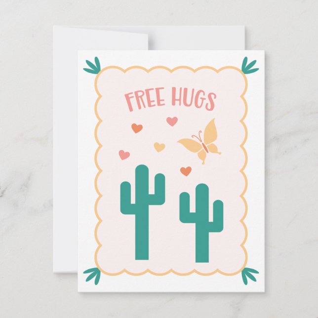 "Free Hugs" Valentine's Day Card (Front)