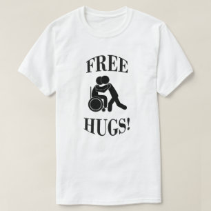 Free Hugs with Wheelchair T-Shirt