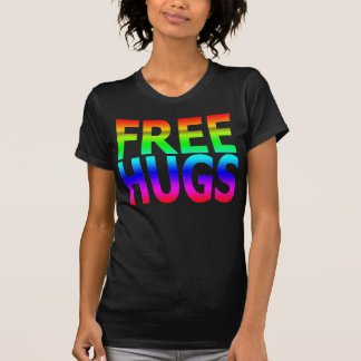 FREE HUGS Women's Rainbow T-Shirt
